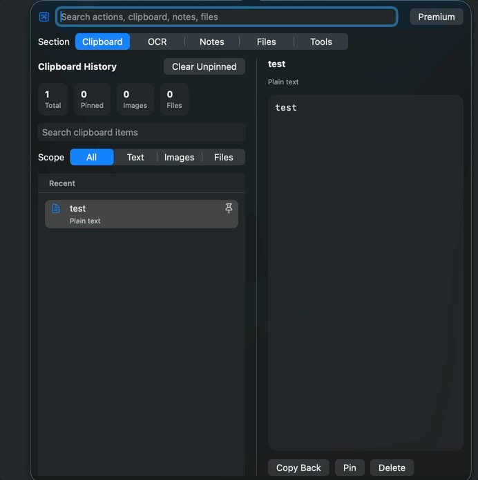 UtilsBar Demo